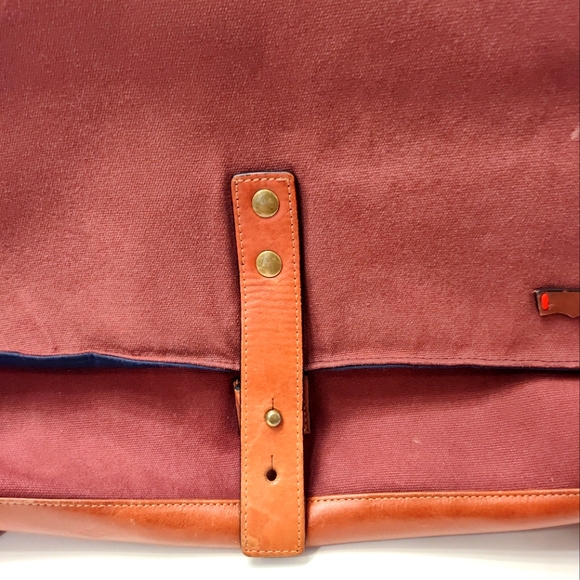 🥰 EUC Levi’s Brand Unisex Use Canvas/Genuine Leather Trim Oversized Backpack, L - Picture 4 of 14